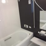 （施工例）一坪タイプのゆったりとした広いバス。1日の疲れを癒やしてくれることでしょう。